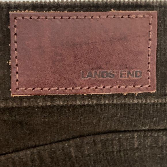 Lands End NWT Brown Corduroy Jeans Women 12 Tall High Rise - Picture 13 of 15